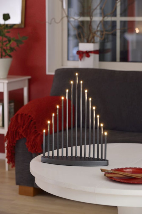 Ljusstake 15 LED Antracit Konstsmide